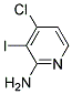 4-CHLORO-3-IODO-PYRIDIN-2-YLAMINE Struktur