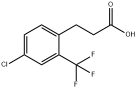 3-[4-CHLORO-2-(TRIFLUOROMETHYL)PHENYL]PROPIONIC ACID Struktur