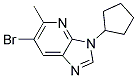 6-BROMO-3-CYCLOPENTYL-5-METHYL-3H-IMIDAZO[4,5-B]PYRIDINE Struktur