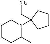 C-[1-(2-METHYL-PIPERIDIN-1-YL)-CYCLOPENTYL]-METHYLAMINE Struktur