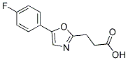 3-[5-(4-FLUOROPHENYL)-1,3-OXAZOL-2-YL]PROPANOIC ACID Struktur