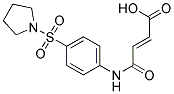 3-[4-(PYRROLIDINE-1-SULFONYL)-PHENYLCARBAMOYL]-ACRYLIC ACID Struktur