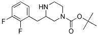 3-(2,3-DIFLUORO-BENZYL)-PIPERAZINE-1-CARBOXYLIC ACID TERT-BUTYL ESTER Struktur