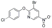 3-BROMO-2-(4-CHLORO-PHENOXY)-5-NITRO-PYRIDINE Struktur