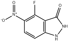 4-FLUORO-3-HYDROXY-5-NITRO (1H)INDAZOLE Struktur