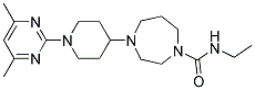 4-[1-(4,6-DIMETHYLPYRIMIDIN-2-YL)PIPERIDIN-4-YL]-N-ETHYL-1,4-DIAZEPANE-1-CARBOXAMIDE Struktur