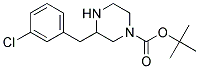 3-(3-CHLORO-BENZYL)-PIPERAZINE-1-CARBOXYLIC ACID TERT-BUTYL ESTER Struktur