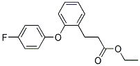 3-[2-(4-FLUORO-PHENOXY)-PHENYL]-PROPIONIC ACID ETHYL ESTER Struktur