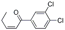 (Z)-1-(3,4-DICHLORO-PHENYL)-PENT-2-EN-1-ONE Struktur