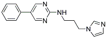 N-[3-(1H-IMIDAZOL-1-YL)PROPYL]-5-PHENYLPYRIMIDIN-2-AMINE Struktur