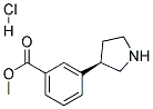 (R)-METHYL 3-(PYRROLIDIN-3-YL)BENZOATE HYDROCHLORIDE Struktur