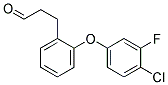 3-[2-(4-CHLORO-3-FLUORO-PHENOXY)-PHENYL]-PROPIONALDEHYDE Struktur