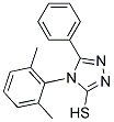 4-(2,6-DIMETHYLPHENYL)-5-PHENYL-4H-1,2,4-TRIAZOLE-3-THIOL Struktur