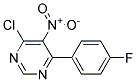 4-CHLORO-6-(4-FLUOROPHENYL)-5-NITROPYRIMIDINE Struktur