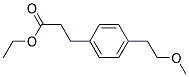 3-[4-(2-METHOXY-ETHYL)-PHENYL]-PROPIONIC ACID ETHYL ESTER Struktur