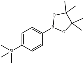 4-TRIMETHYLSILYLBENZENEBORONIC ACID PINACOL ESTER Struktur