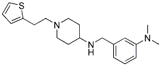 N-[3-(DIMETHYLAMINO)BENZYL]-1-[2-(2-THIENYL)ETHYL]PIPERIDIN-4-AMINE Struktur