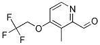 3-METHYL-4-(2,2,2-TRIFLUORO-ETHOXY)-PYRIDINE-2-CARBALDEHYDE Struktur