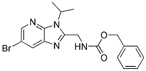 (6-BROMO-3-ISOPROPYL-3H-IMIDAZO[4,5-B]PYRIDIN-2-YLMETHYL)-CARBAMIC ACID BENZYL ESTER Struktur