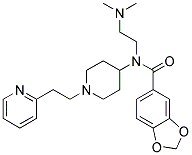 N-[2-(DIMETHYLAMINO)ETHYL]-N-[1-(2-PYRIDIN-2-YLETHYL)PIPERIDIN-4-YL]-1,3-BENZODIOXOLE-5-CARBOXAMIDE Struktur