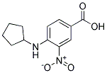 4-CYCLOPENTYLAMINO-3-NITRO-BENZOIC ACID Struktur