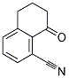 8-OXO-5,6,7,8-TETRAHYDRONAPHTHALENE-1-CARBONITRILE Struktur