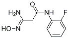 (3Z)-3-AMINO-N-(2-FLUOROPHENYL)-3-(HYDROXYIMINO)PROPANAMIDE Struktur