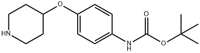 4-(4-BOC-AMINOPHENOXY)PIPERIDINE Struktur