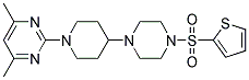 4,6-DIMETHYL-2-(4-[4-(2-THIENYLSULFONYL)PIPERAZIN-1-YL]PIPERIDIN-1-YL)PYRIMIDINE Struktur