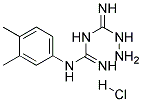 N-(3,4-DIMETHYLPHENYL)-N'-[HYDRAZINO(IMINO)METHYL]GUANIDINE HYDROCHLORIDE Struktur