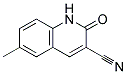 6-METHYL-2-OXO-1,2-DIHYDRO-QUINOLINE-3-CARBONITRILE Struktur