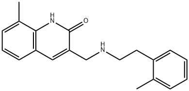 8-METHYL-3-[(2-O-TOLYL-ETHYLAMINO)-METHYL]-1H-QUINOLIN-2-ONE Struktur