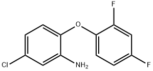 5-CHLORO-2-(2,4-DIFLUOROPHENOXY)ANILINE Struktur