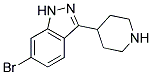 6-BROMO-3-PIPERIDIN-4-YL-1H-INDAZOLE Struktur