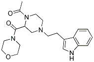 3-(2-[4-ACETYL-3-(MORPHOLIN-4-YLCARBONYL)PIPERAZIN-1-YL]ETHYL)-1H-INDOLE Structure