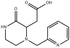 (3-OXO-1-PYRIDIN-2-YLMETHYL-PIPERAZIN-2-YL)-ACETIC ACID Struktur