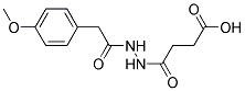 3-(N'-[2-(4-METHOXY-PHENYL)-ACETYL]-HYDRAZINOCARBONYL)-PROPIONIC ACID Struktur