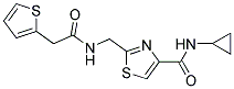 N-CYCLOPROPYL-2-([(2-THIENYLACETYL)AMINO]METHYL)-1,3-THIAZOLE-4-CARBOXAMIDE Struktur