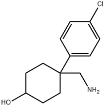 4-(AMINOMETHYL)-4-(4-CHLOROPHENYL)CYCLOHEXANOL HYDROCHLORIDE Struktur