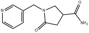 5-OXO-1-(PYRIDIN-3-YLMETHYL)PYRROLIDINE-3-CARBOXAMIDE Struktur