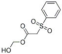 BENZENESULFONYL-ACETIC ACID HYDROXYMETHYL ESTER Struktur