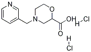 4-PYRIDIN-3-YLMETHYL-MORPHOLINE-2-CARBOXYLIC ACID DIHYDROCHLORIDE Struktur