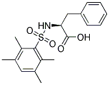 N-[(2,3,5,6-TETRAMETHYLPHENYL)SULFONYL]PHENYLALANINE Struktur