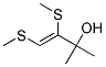 (Z)-2-METHYL-3,4-BIS-METHYLSULFANYL-BUT-3-EN-2-OL Struktur