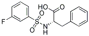 N-[(3-FLUOROPHENYL)SULFONYL]PHENYLALANINE Struktur