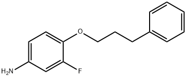 3-FLUORO-4-(3-PHENYLPROPOXY)ANILINE Struktur