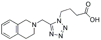 4-[5-(3,4-DIHYDROISOQUINOLIN-2(1H)-YLMETHYL)-1H-TETRAZOL-1-YL]BUTANOIC ACID Struktur