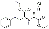 (2S)-2[[(1S)-1-(ETHOXYCARBONYL)-3-PHENYLPROPYL]AMINO]PROPANOIC ACID ETHYL ESTER HYDROCHLORIDE Struktur