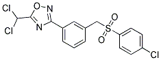 3-(3-{[(4-CHLOROPHENYL)SULPHONYL]METHYL}PHENYL)-5-(DICHLOROMETHYL)-1,2,4-OXADIAZOLE Struktur