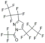 3,5-BIS(HEPTAFLUOROPROPYL)-1-(TRIFLUOROACETYL)PYRAZOL Struktur